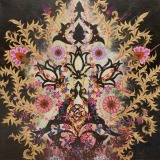 Flowers Open Every Night Across The Sky I, 2012, Oil on canvas , 30 x 30 inches/ 76.2 x 76.2 centimeters