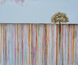The Ineffable Ground VI (Oregon White Oak), 2017, Oil on panel, 20 x 24 inches/ 50.8 x 60.9 centimeters