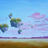 08. The Breeze At Dawn Has Secrets To Tell You, Oil on canvas, 36 x 48 inches/ 91.4 x 121.9 cm
